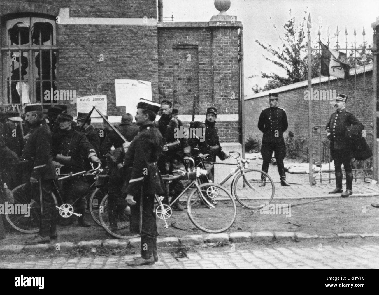 King Albert I of Belgium, retreat to Antwerp, WW1 Stock Photo