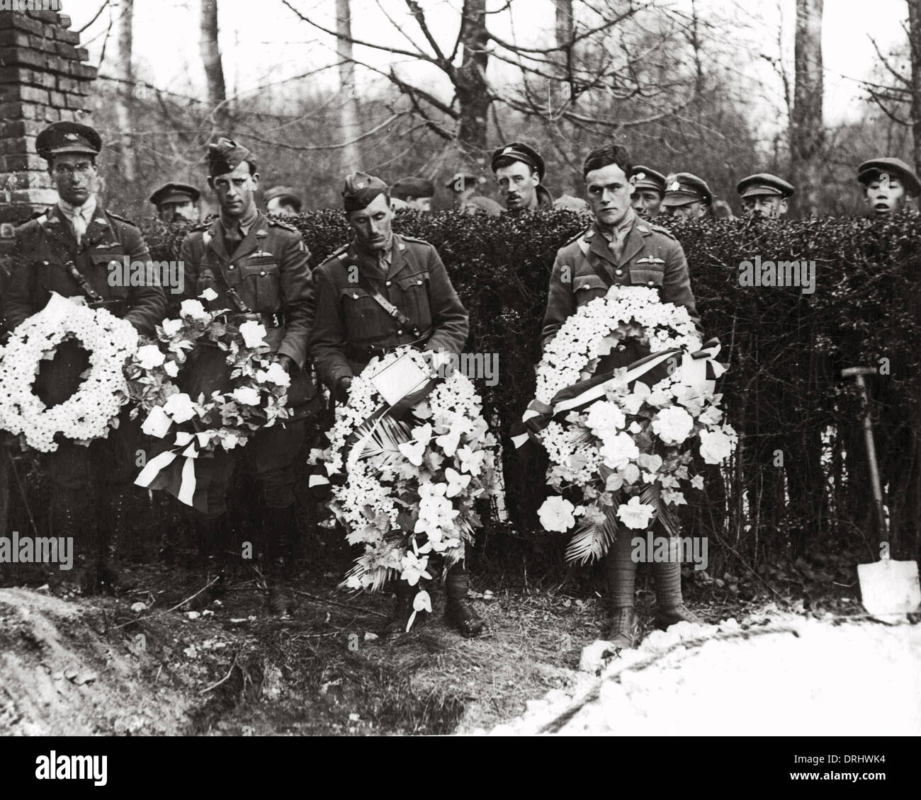 Funeral of Manfred von Richthofen, WW1 Stock Photo