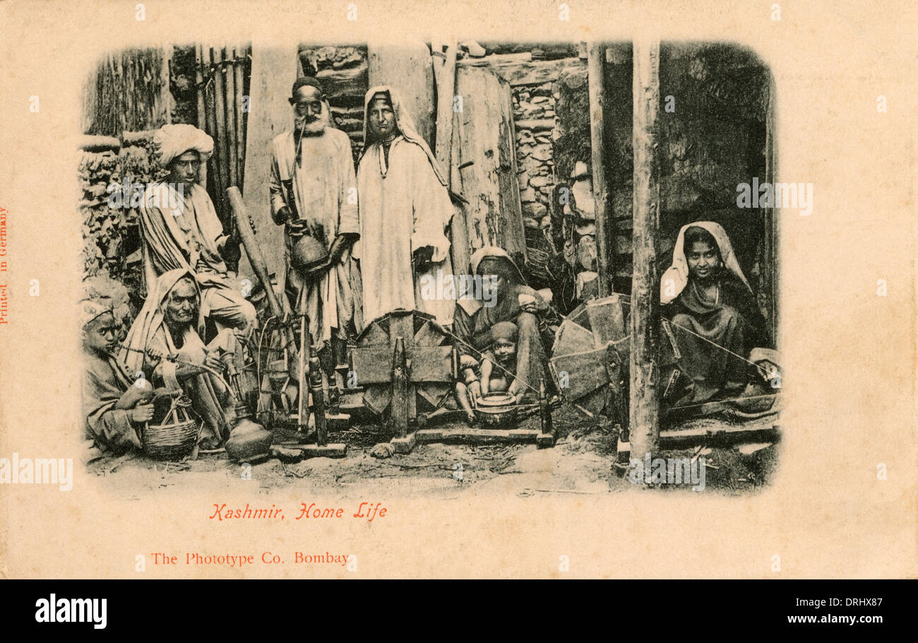 Peasant Family Kashmir India Stock Photo Alamy