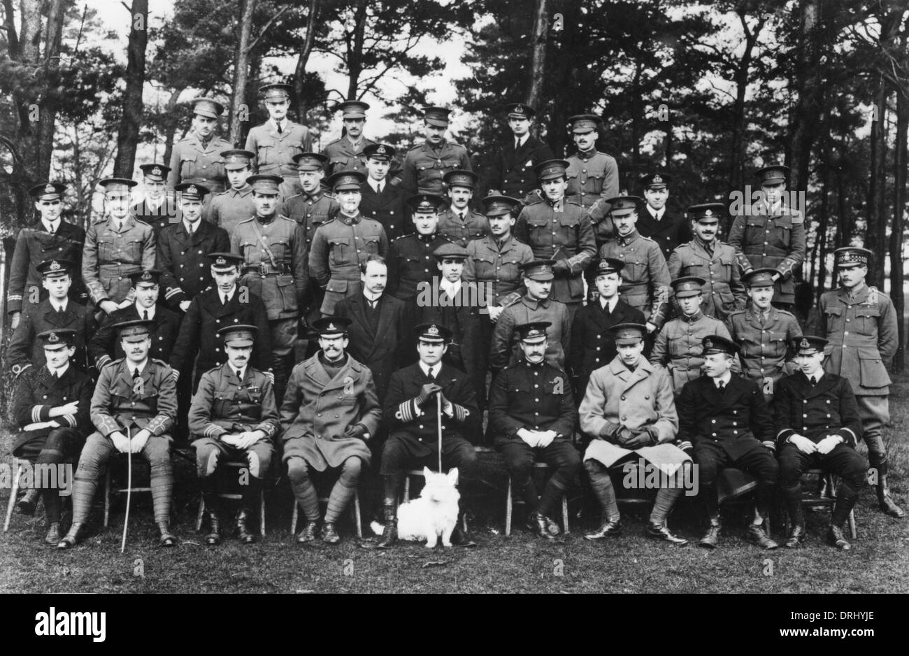 Members of No. 1 Course, Central Flying School, WW1 Stock Photo
