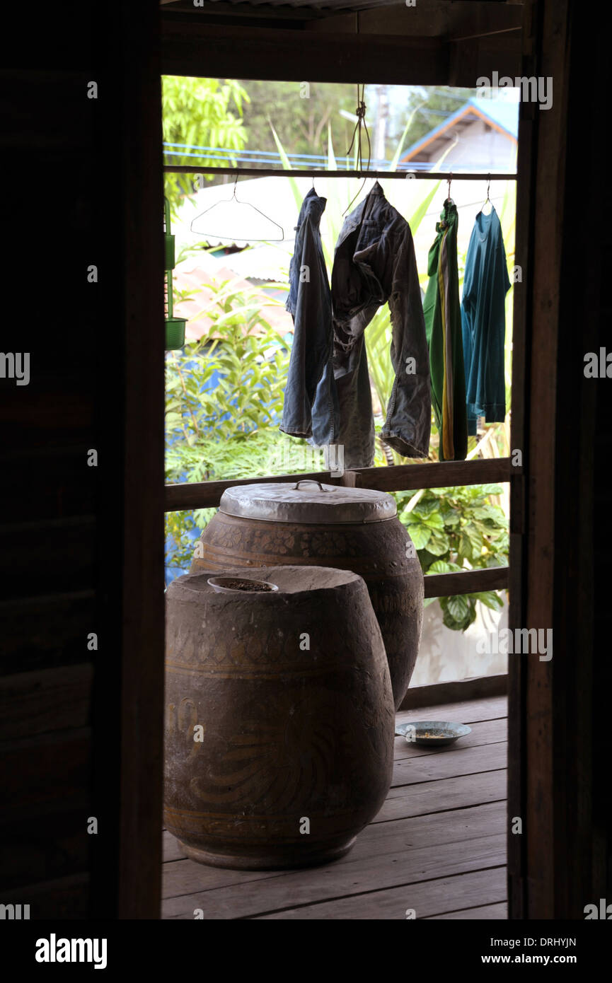 Traditional rural Thailand home in Kamphaeng phet. Stock Photo