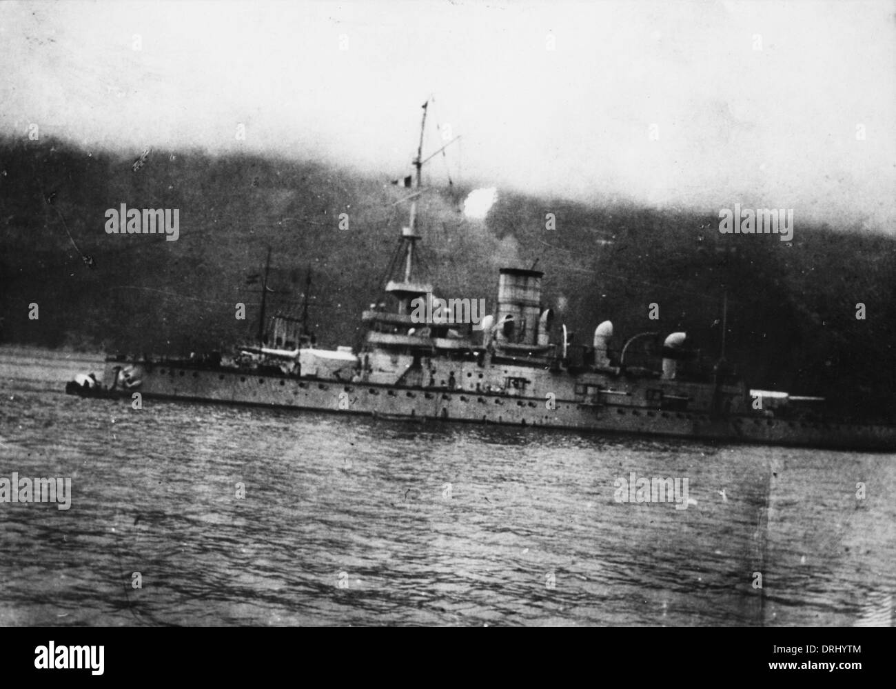 SMS Monarch, Austrian battleship, WW1 Stock Photo