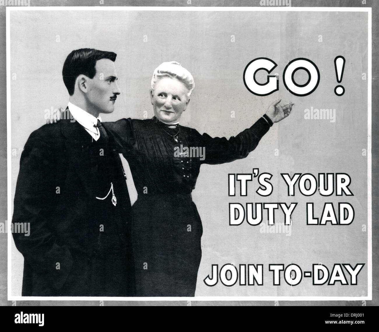 British recruitment poster, WW1 Stock Photo