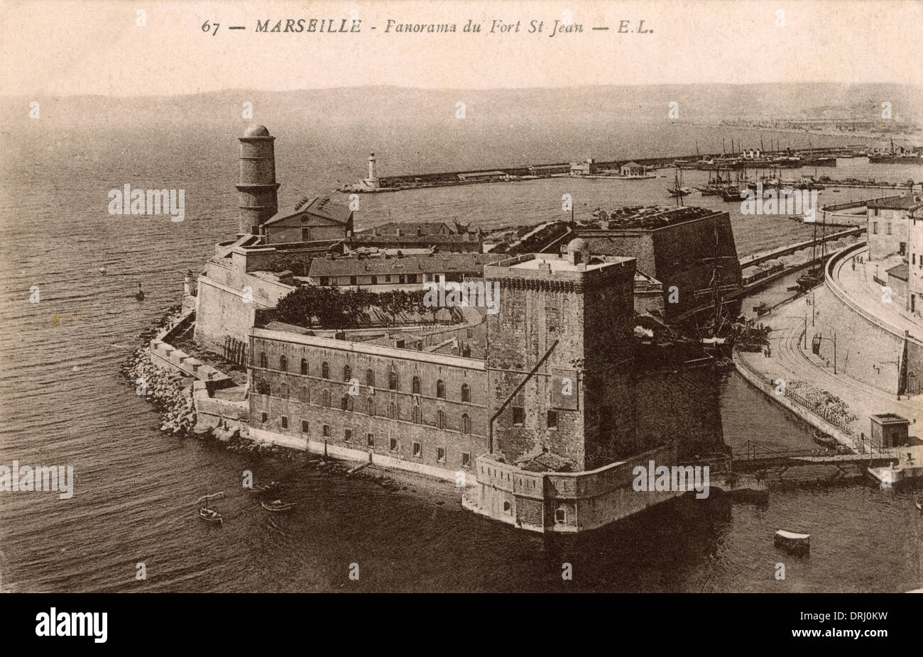 Marseille, France - Fort St Jean Stock Photo