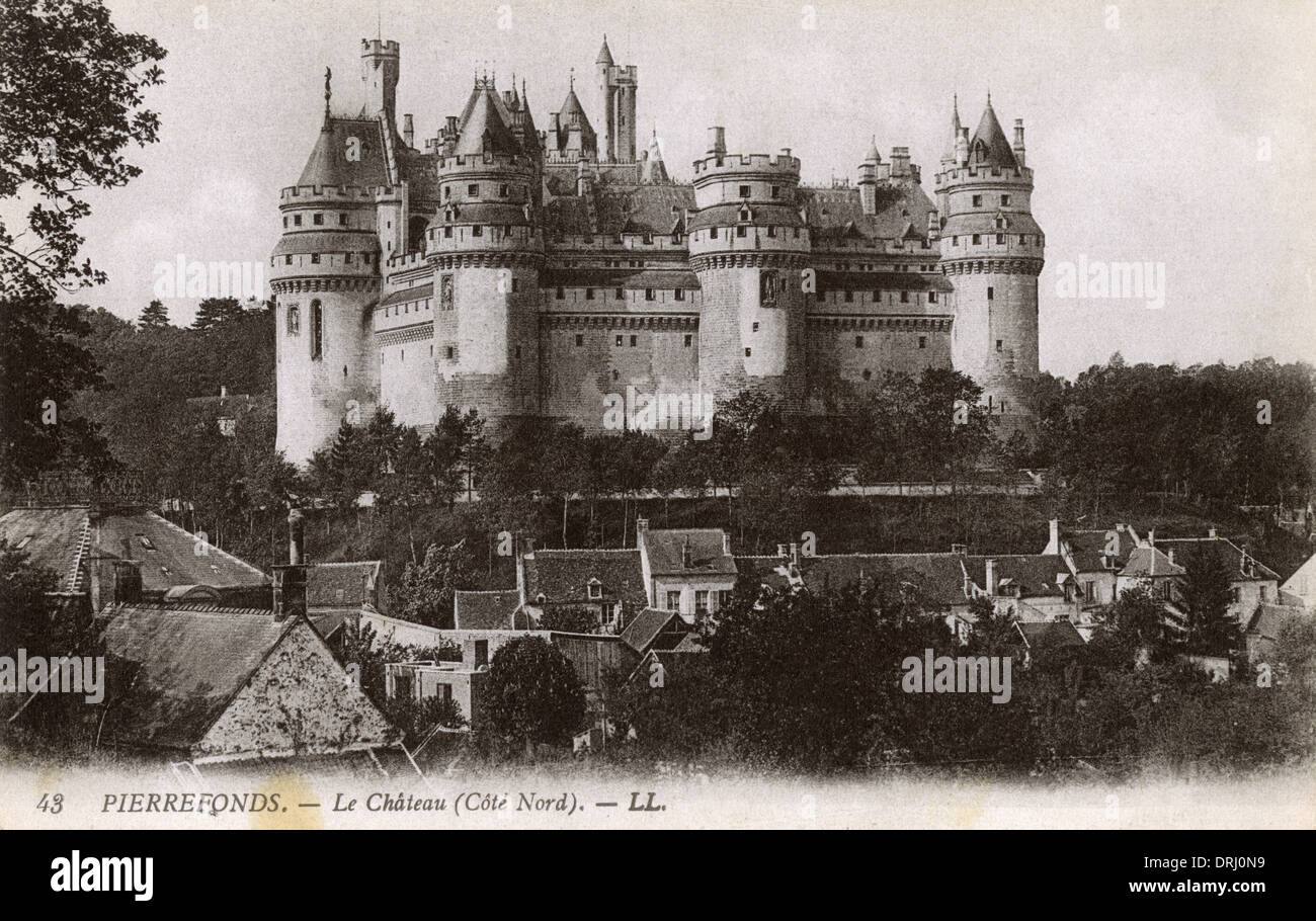 The Chateau de Pierrefonds prior to restoration Stock Photo Alamy