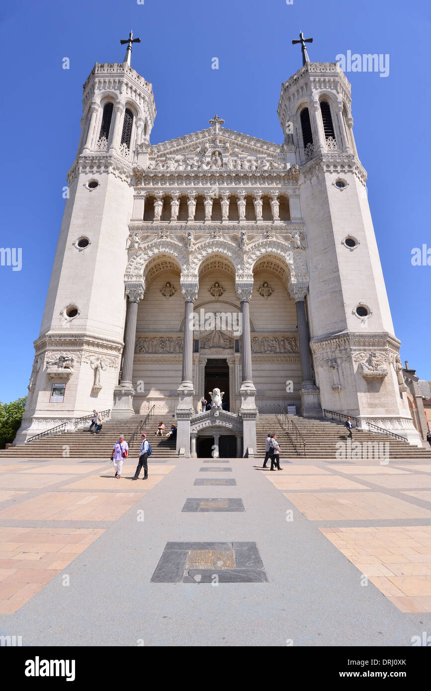 Basilica of Notre-Dame de Fourvière in Lyon, France Stock Photo - Alamy