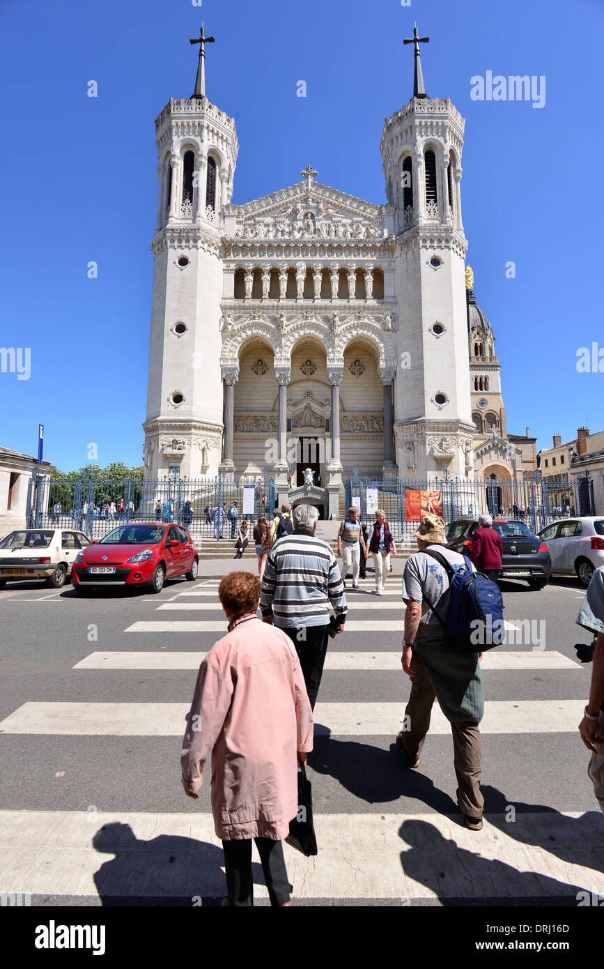 Basilica of Notre-Dame de Fourvière in Lyon, France Stock Photo - Alamy