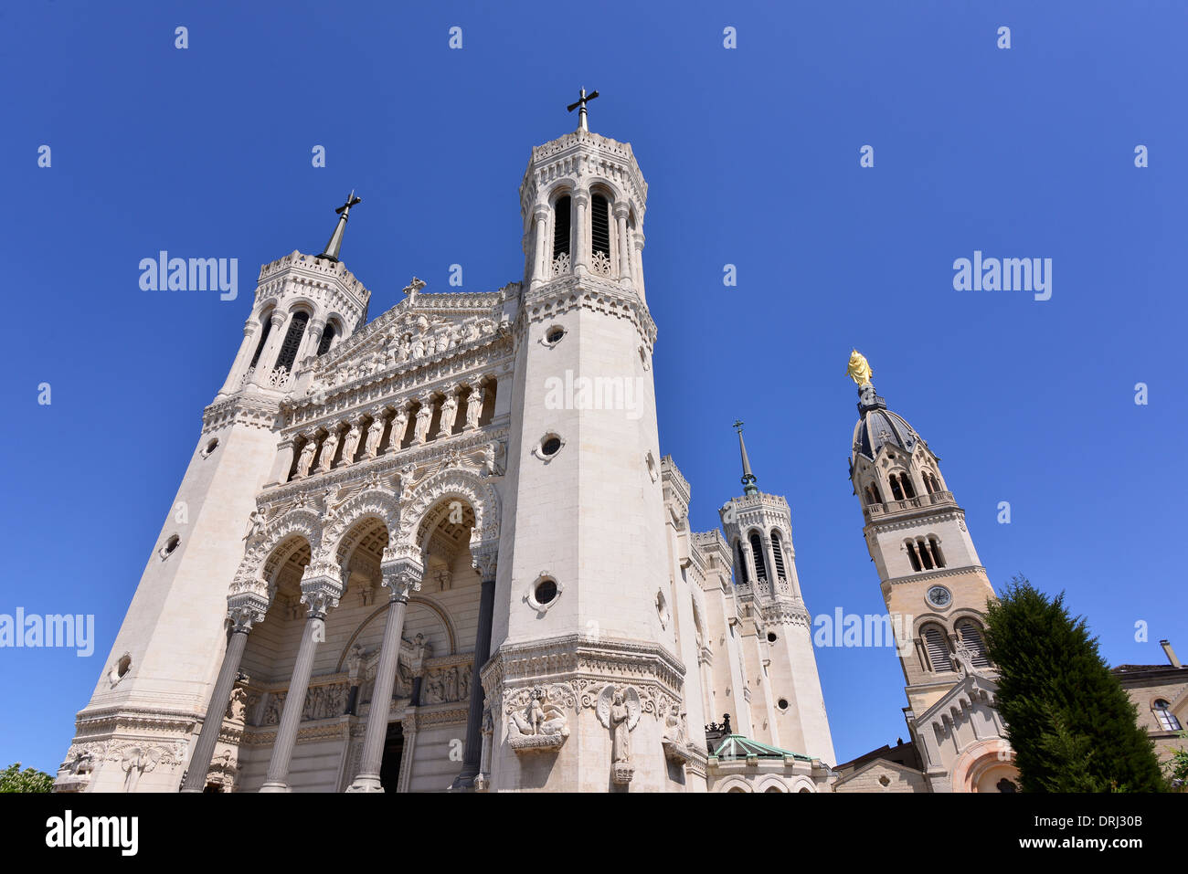 Basilica of Notre-Dame de Fourvière in Lyon, France Stock Photo - Alamy