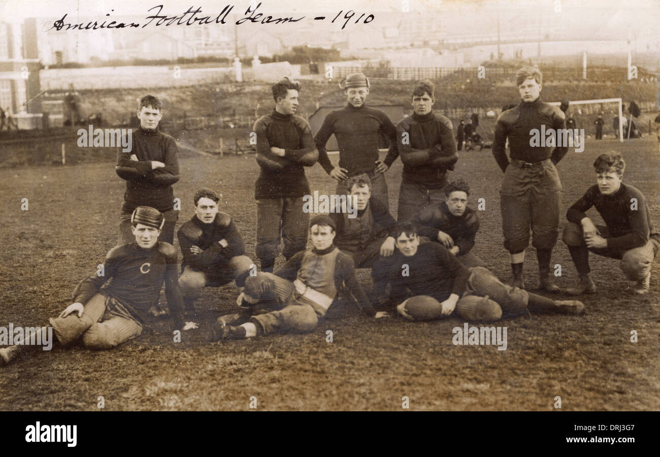 American Football Team Photo players from USS Connecticut Stock Photo