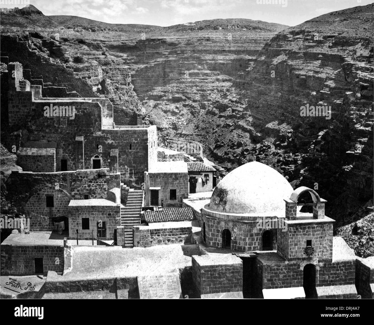 Monastery of Mar Saba, Holy Land Stock Photo