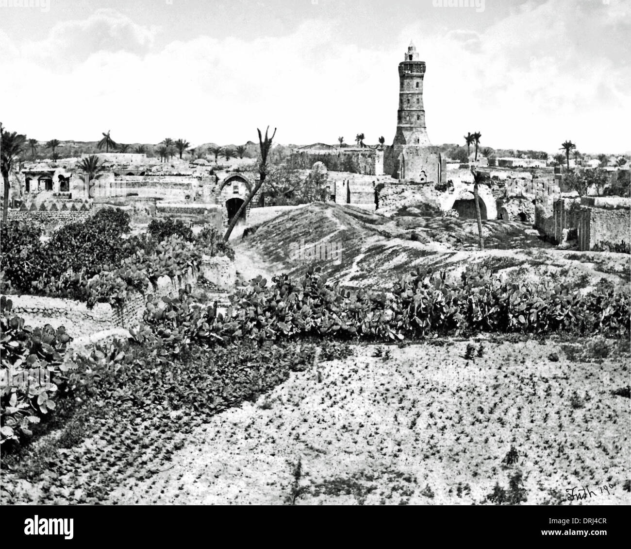 Old Town of Gaza, Holy Land Stock Photo