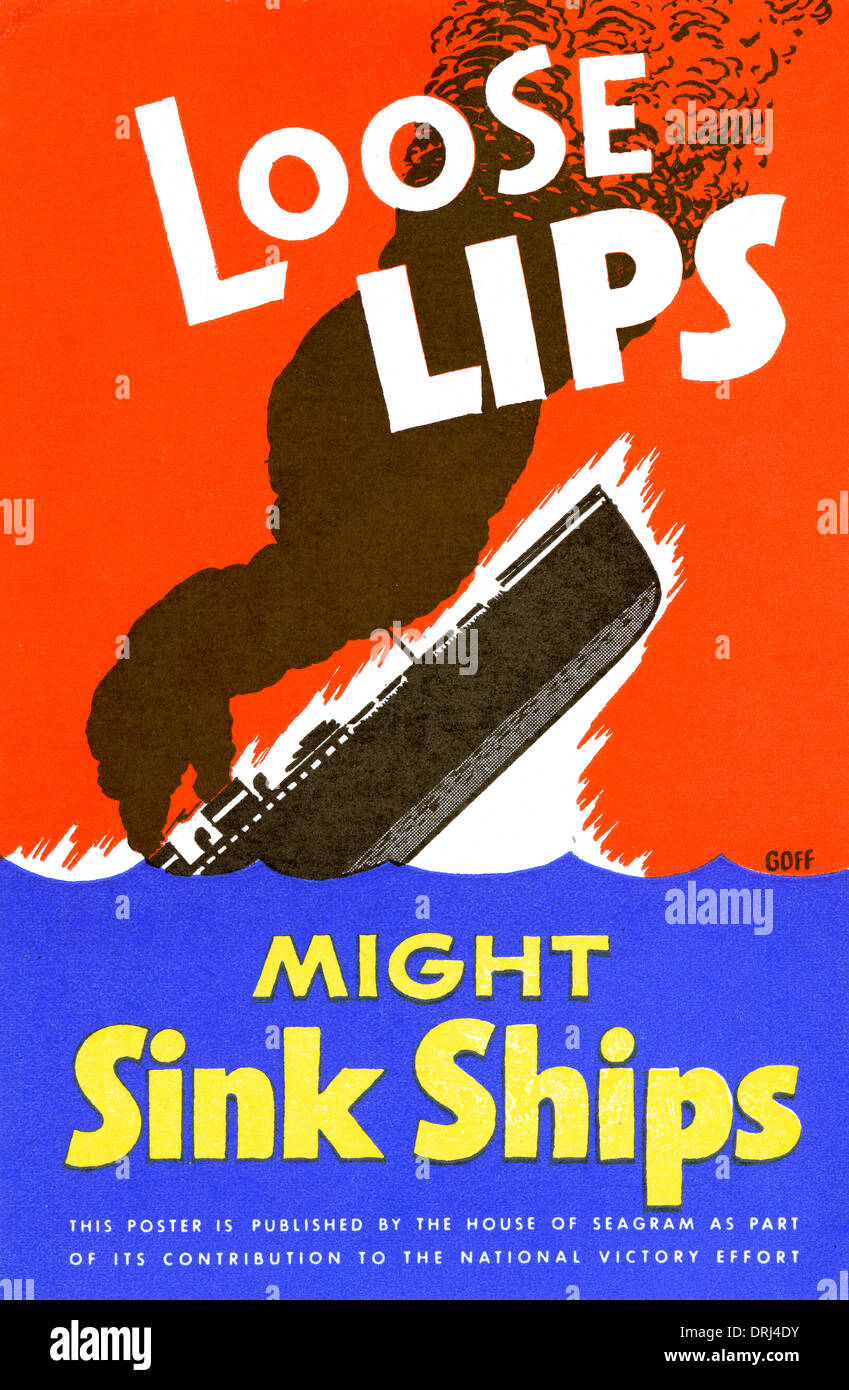 Loose Lips Might Sink Ships Stock Photo 66166855 Alamy