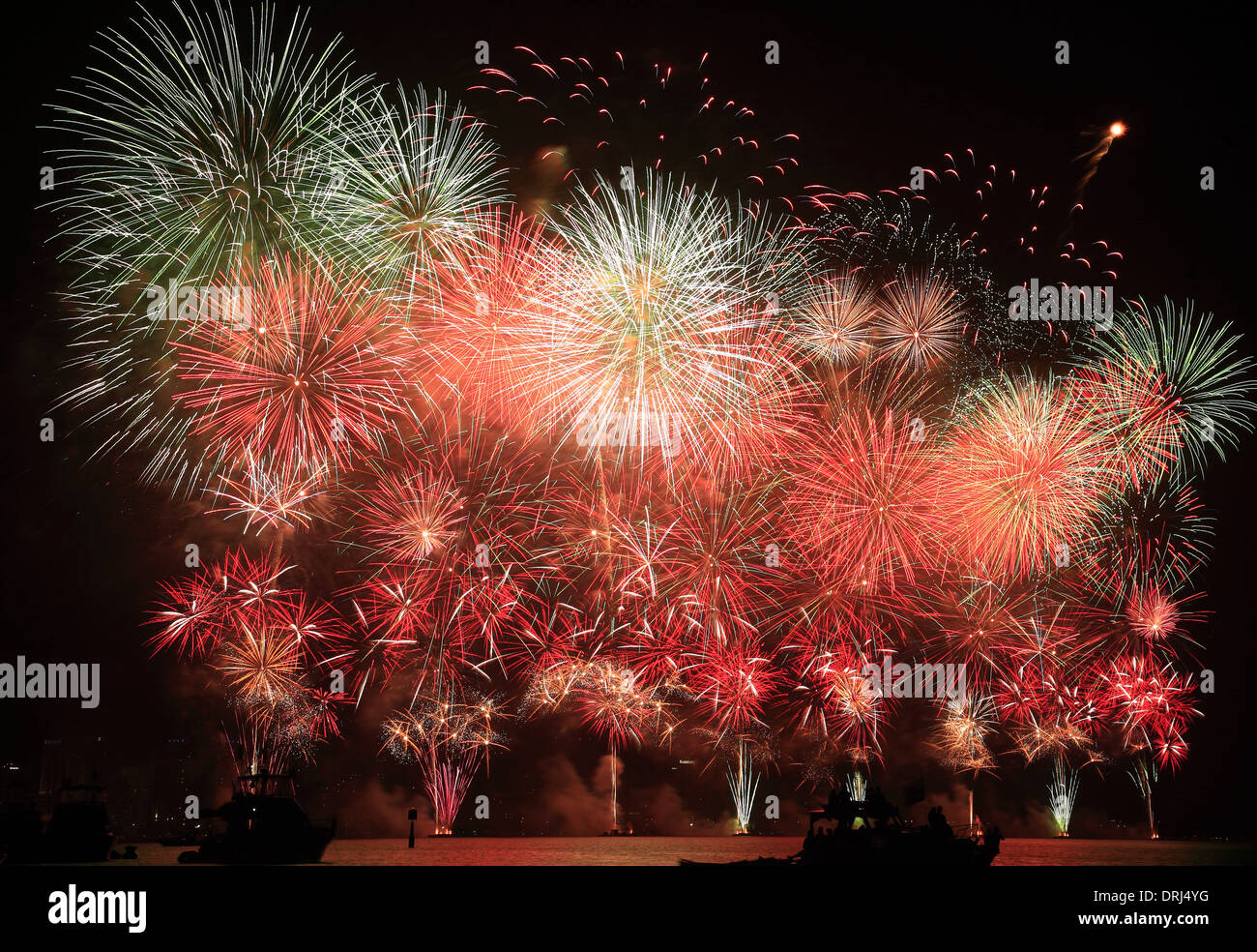 Skyworks Firework Display Australia Day Celebrations Perth City W A