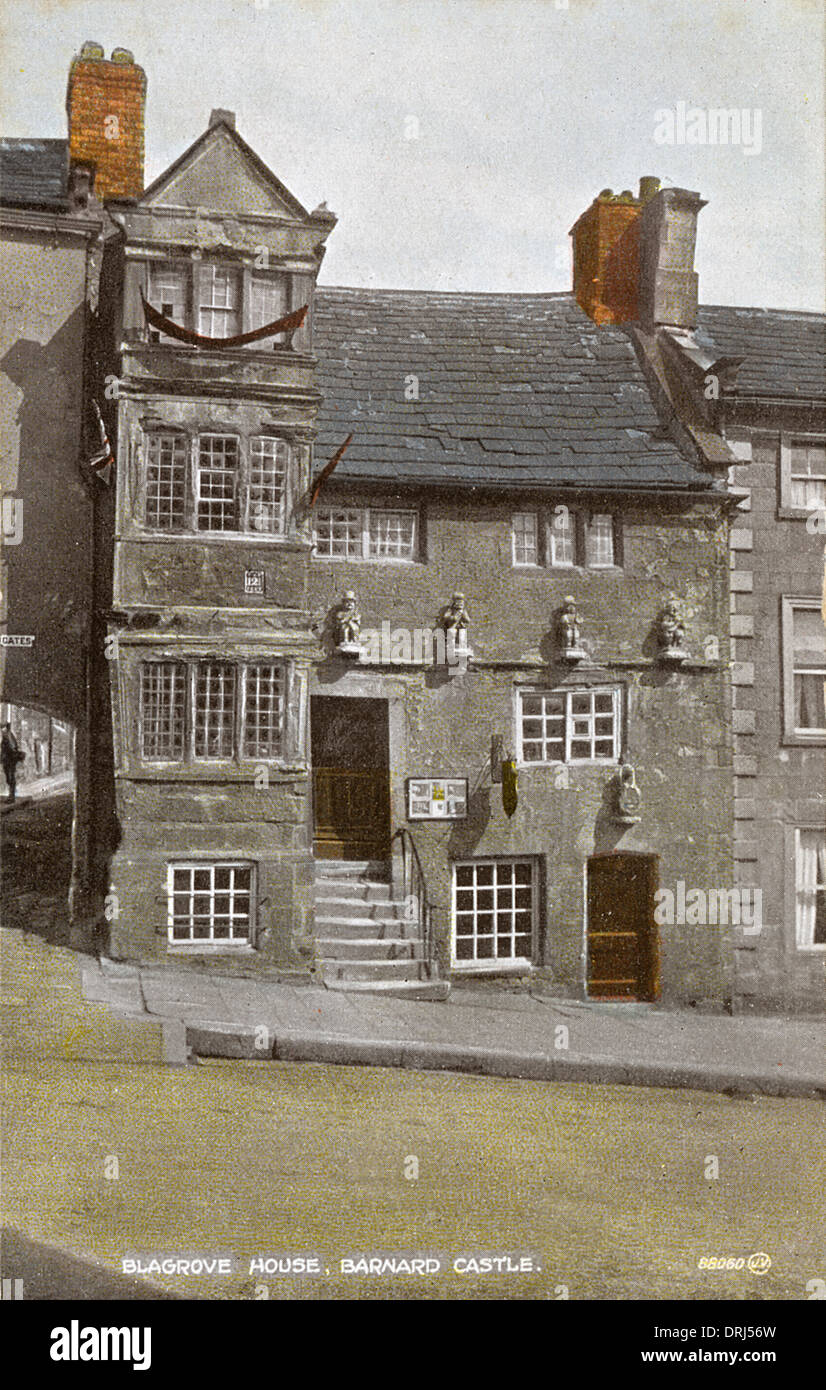 Blagrave's House, Barnard Castle, Teesdale, Co Durham Stock Photo