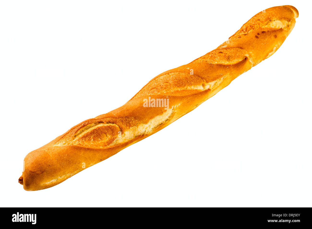 fresh baguette isolated on white background Stock Photo - Alamy