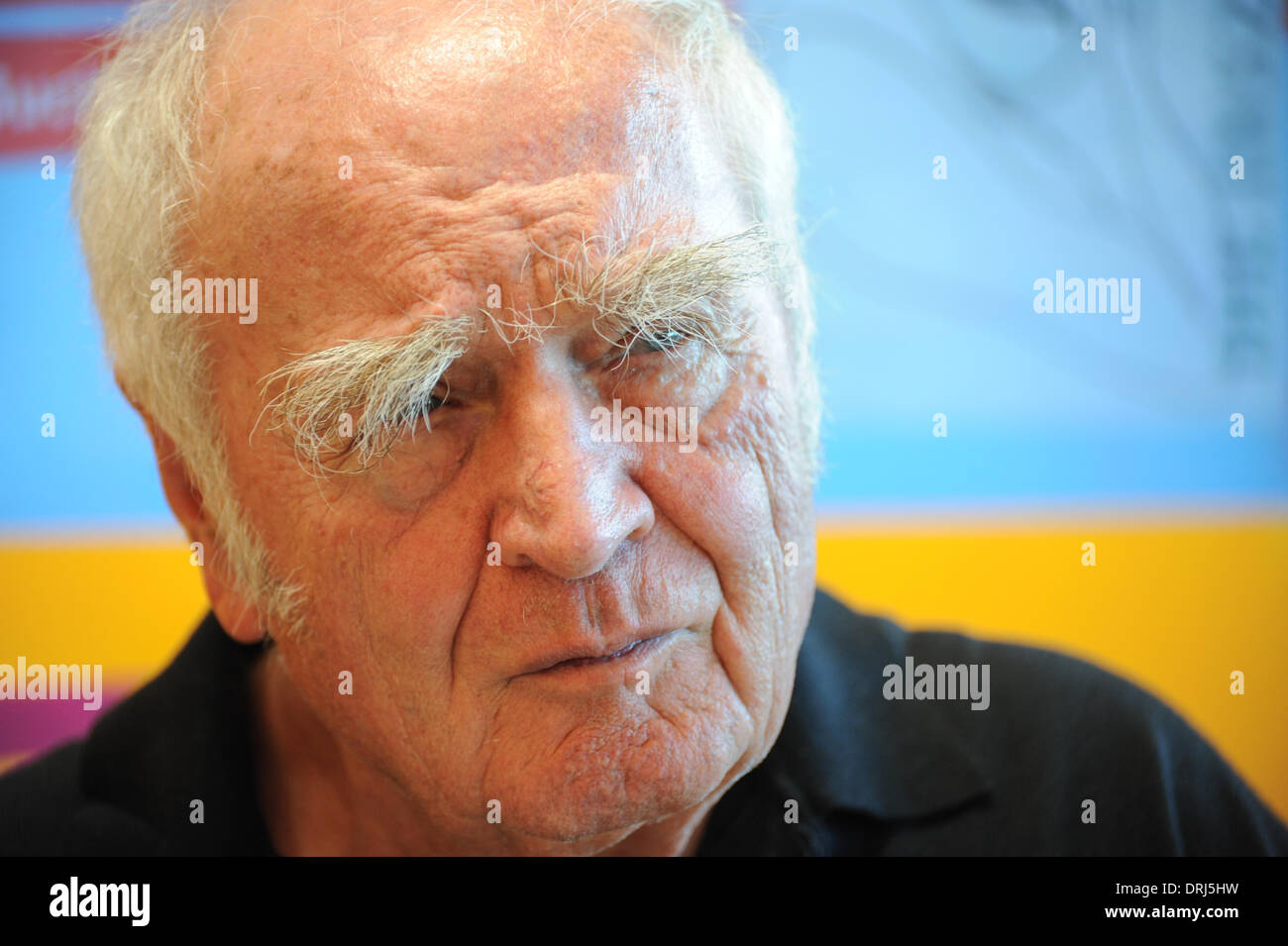 Author Martin Walser at the Frankfurt Book Fair in October 2013. Stock Photo