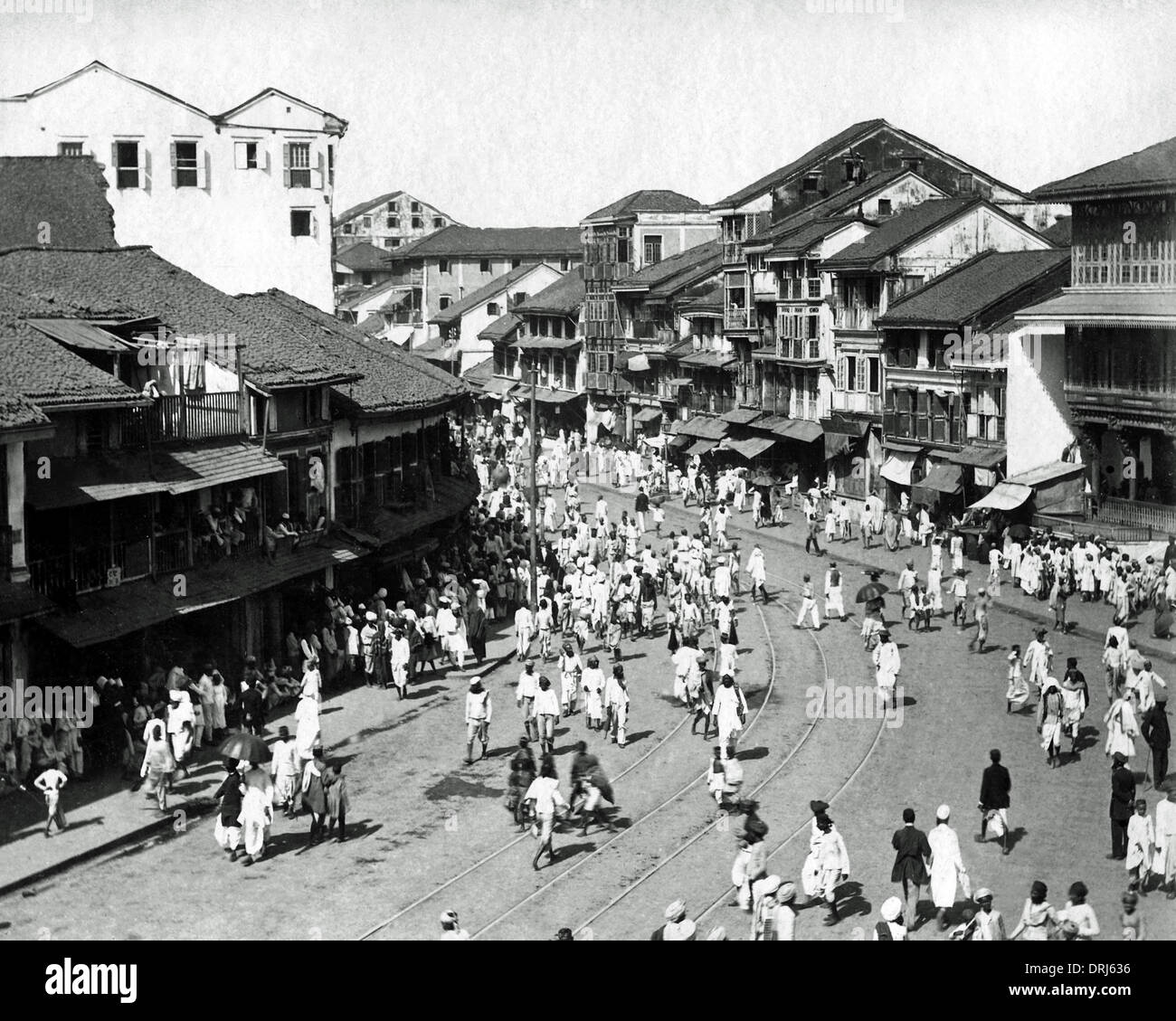 Street Scene Bombay Mumbai India Stock Photo Alamy