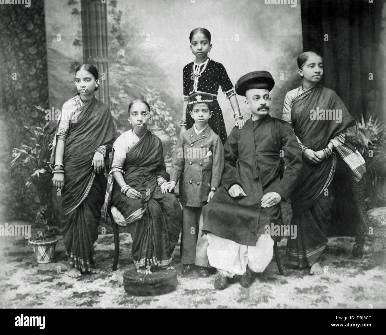 Brahmins of the Prabhu caste, Bombay (Mumbai), India Stock Photo
