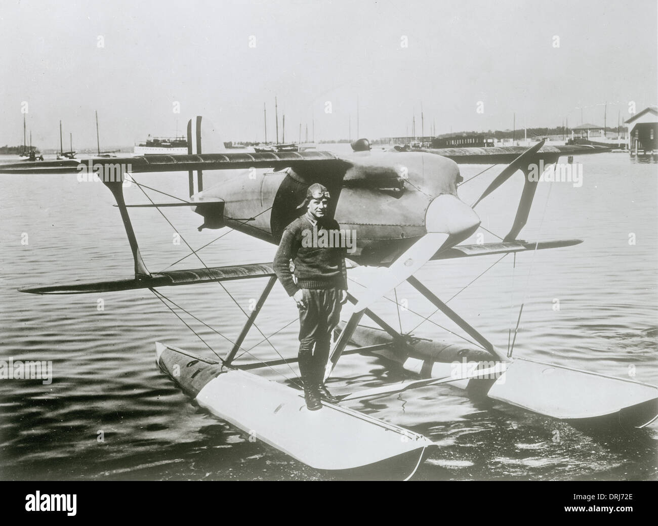 Winner of Schneider Trophy Race, Baltimore, USA Stock Photo