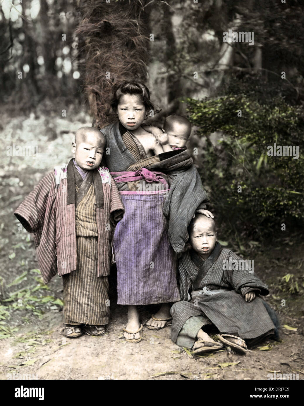Group of children, Japan Stock Photo Alamy