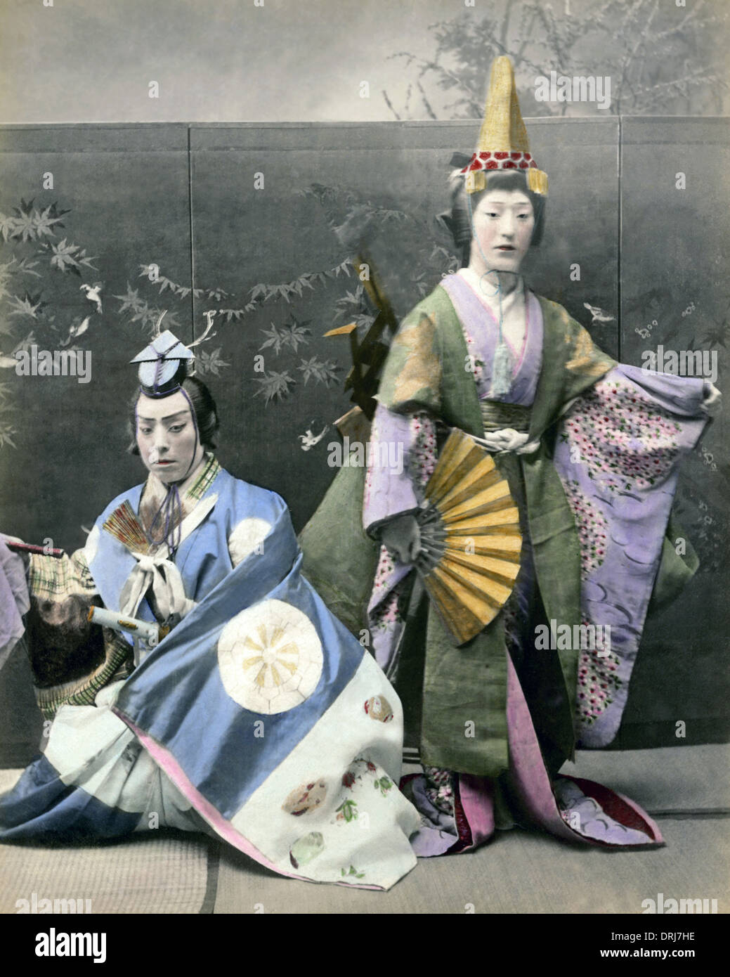 Theatrical performers, Japan Stock Photo