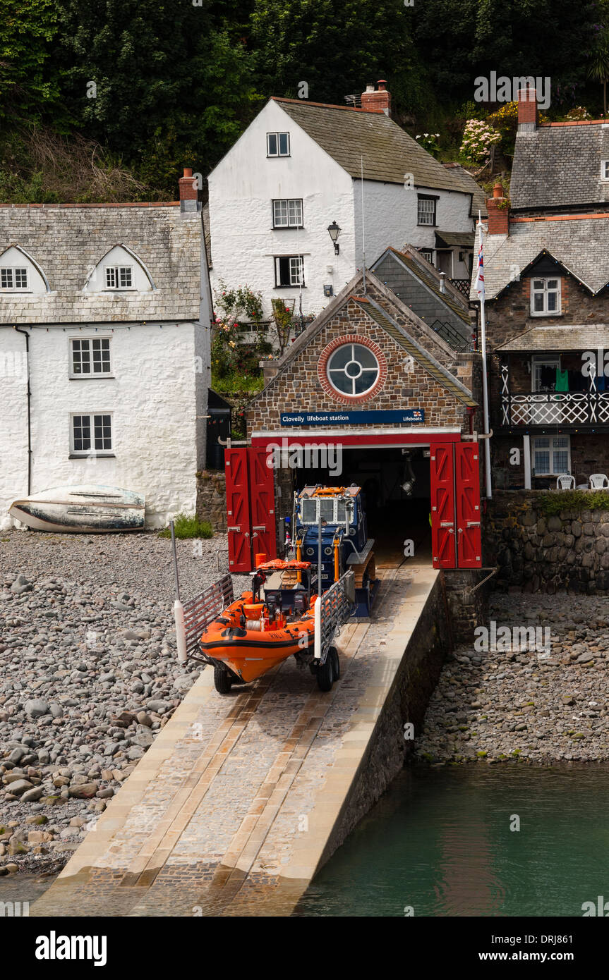 Clovelly lifeboat station Stock Photo Alamy