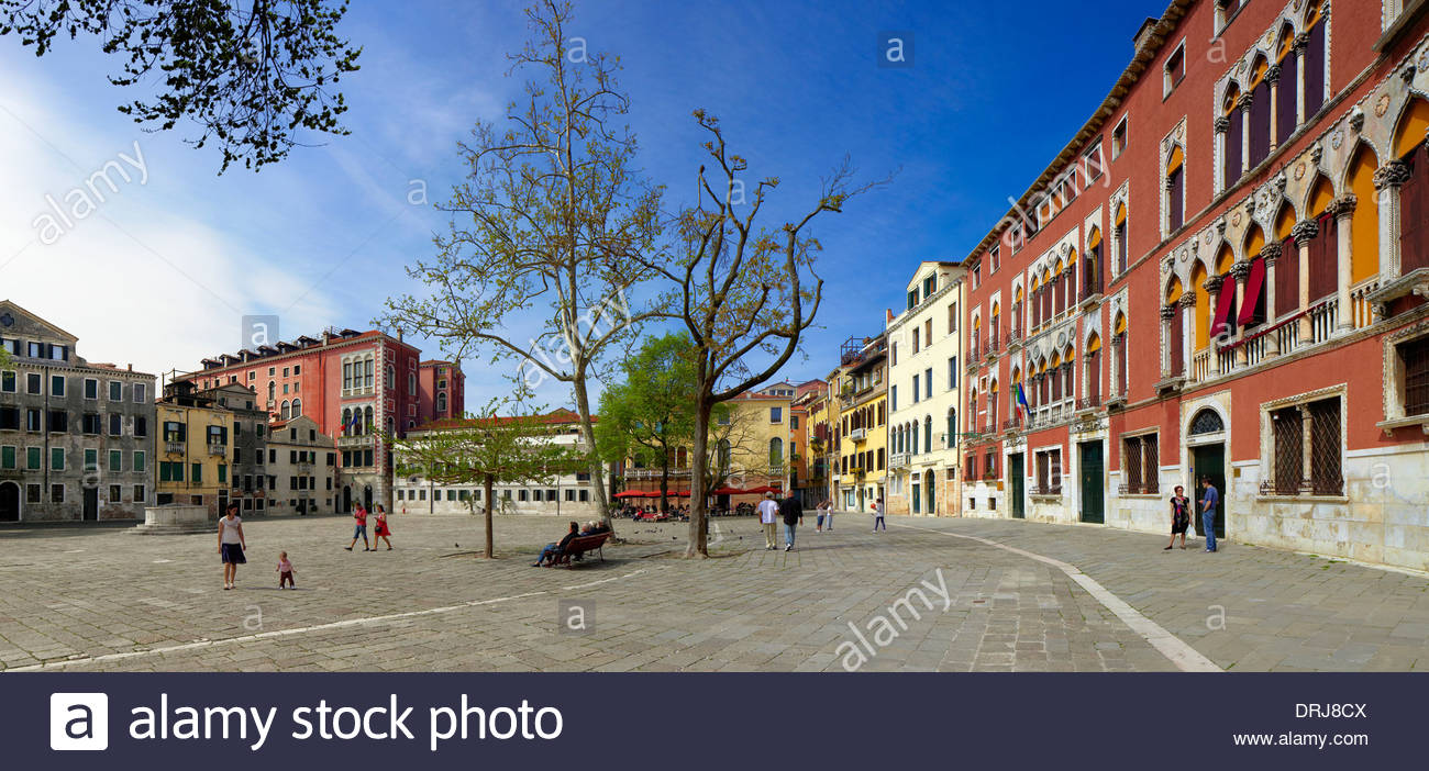 campo san polo, venice, italy, europe Stock Photo - Alamy