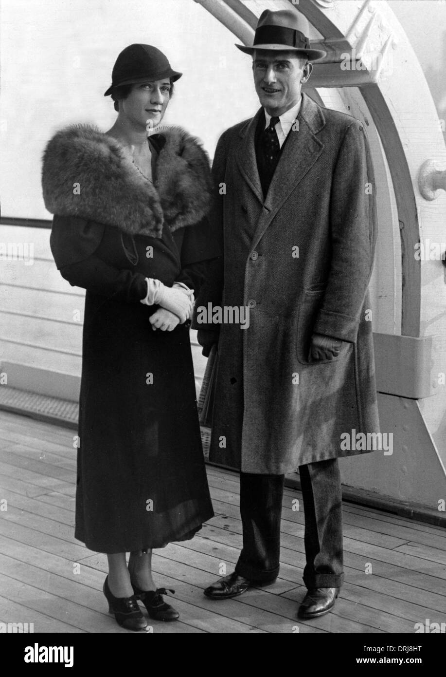 John D. Rockefeller Jr. and his wife Abby at Jenny Lake, 1931