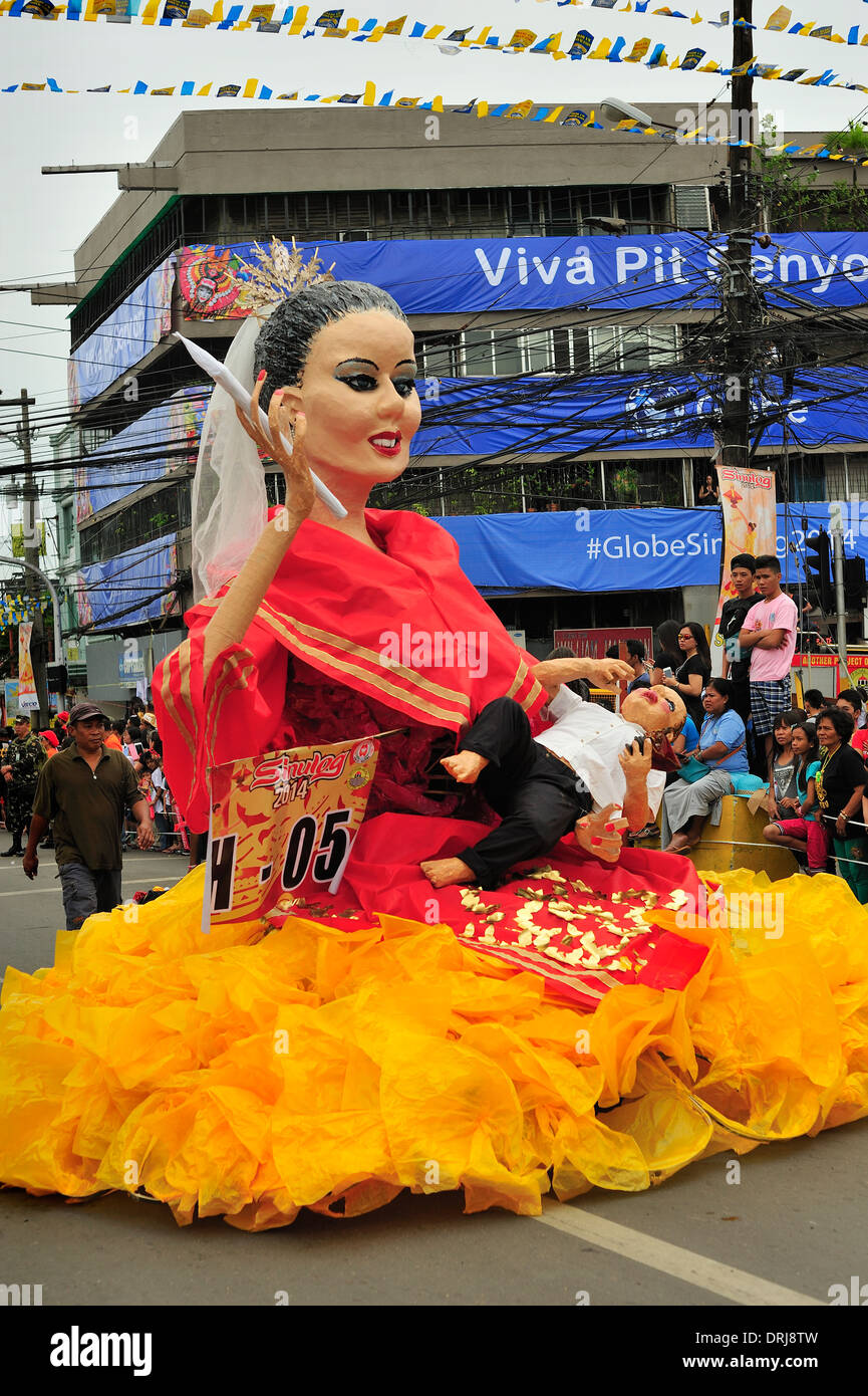 Giant Puppets at Sinulog Festival Cebu City Philippines Stock Photo Alamy