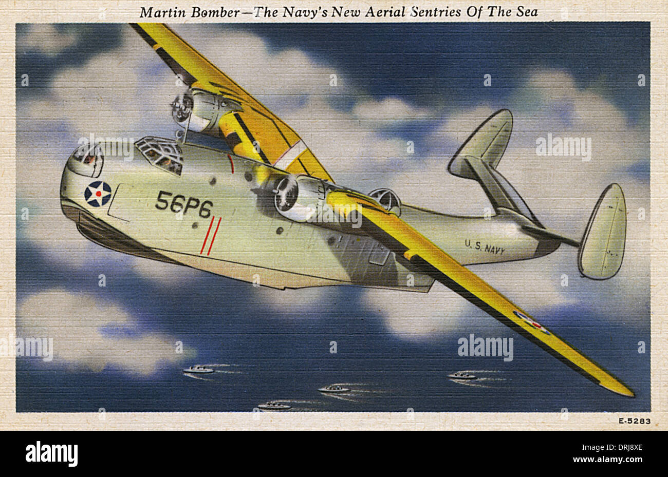 Martin Bomber - US Navy's New Aerial Sentries of the Sea Stock Photo