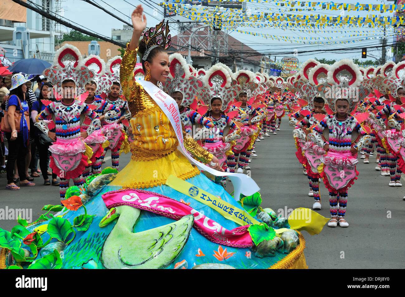 Sinulog Festival Queen Cebu City Religious Culture Philippines Stock Photo