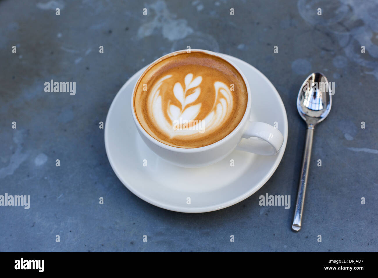 cappuccino with design,  still life Stock Photo