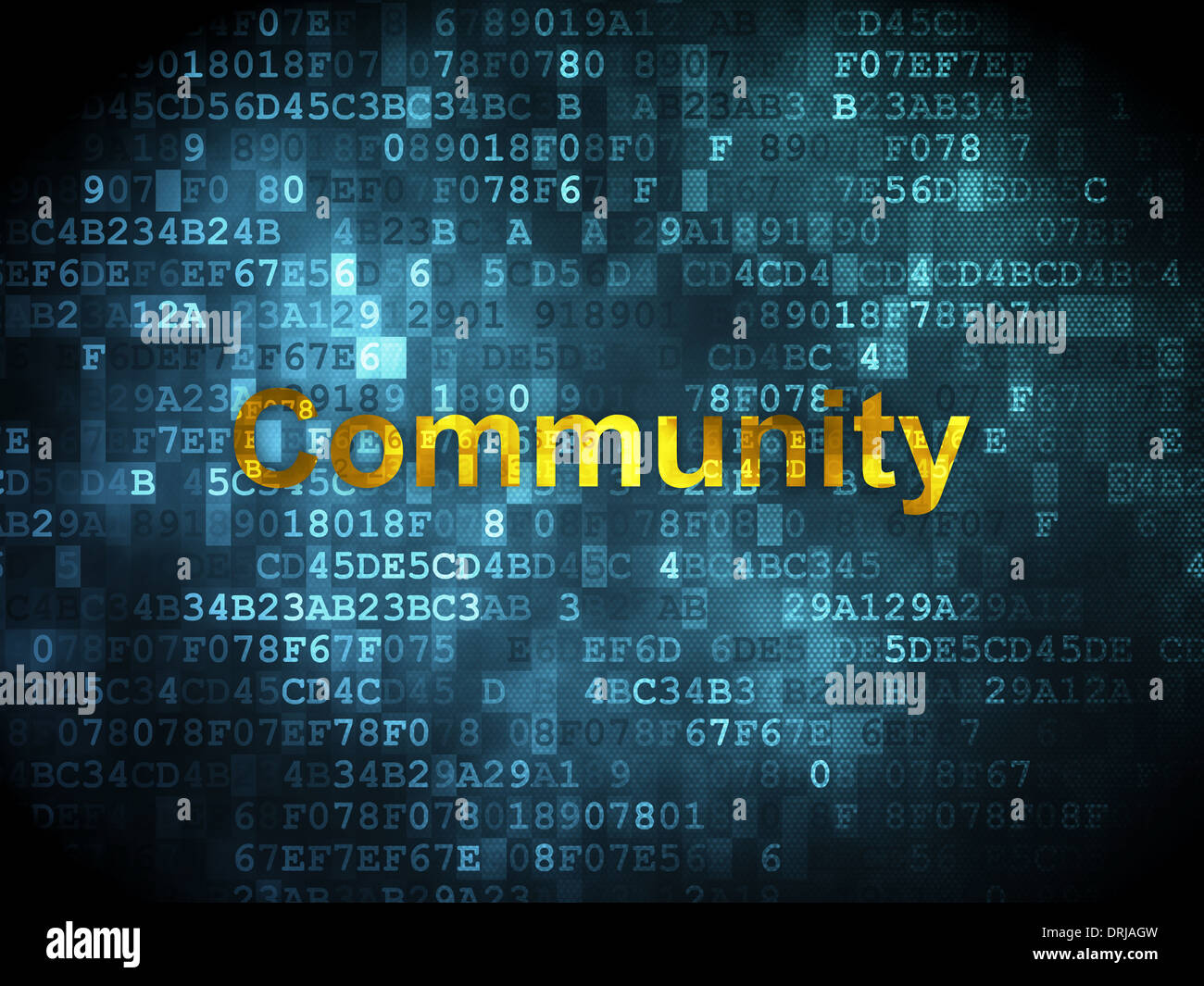 Social network concept: Community on digital background Stock Photo - Alamy