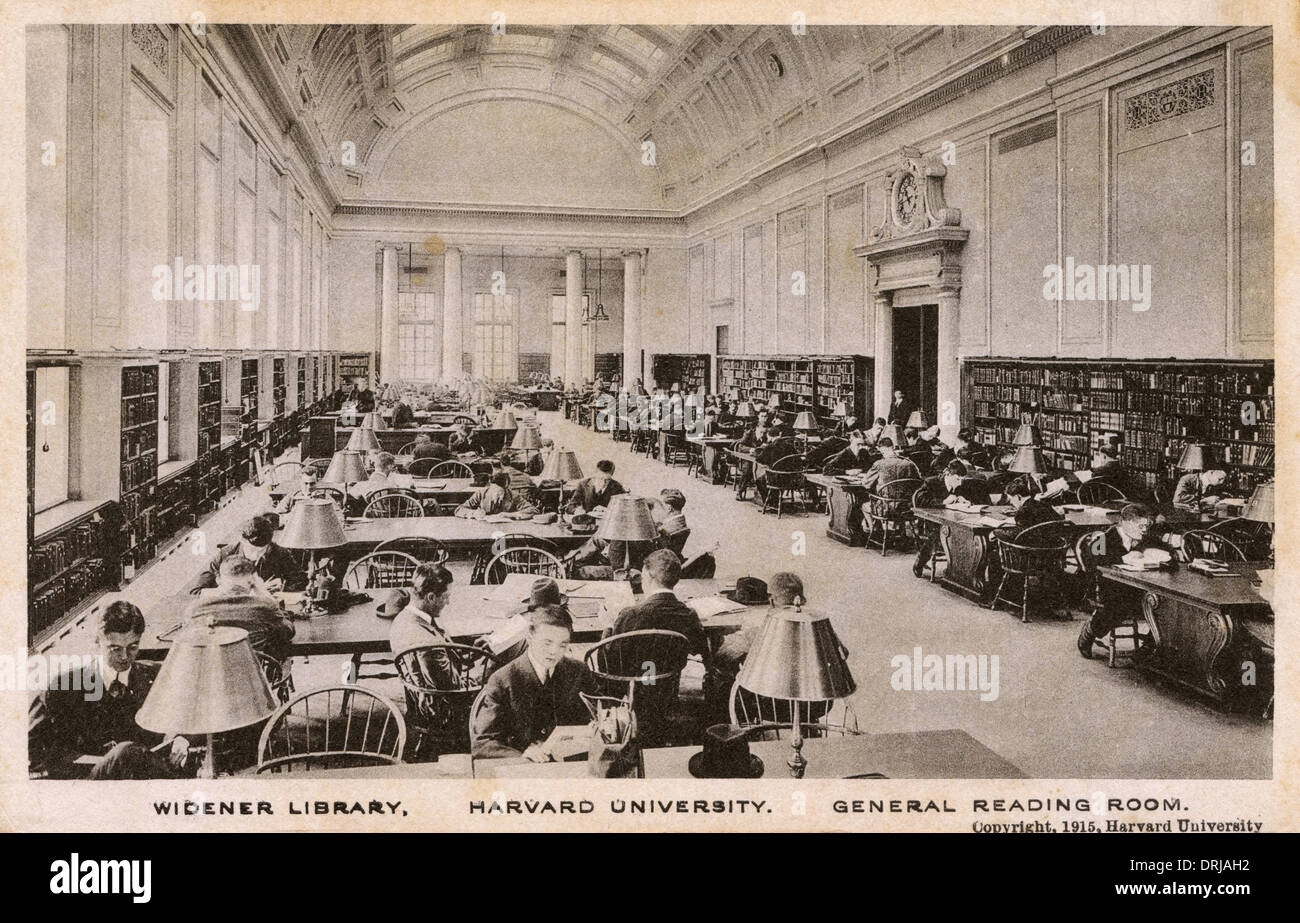 Harvard University Widener Library image.