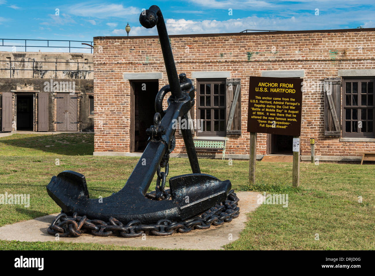 Fort Gaines, Dauphin Island, Alabama. Stock Photo
