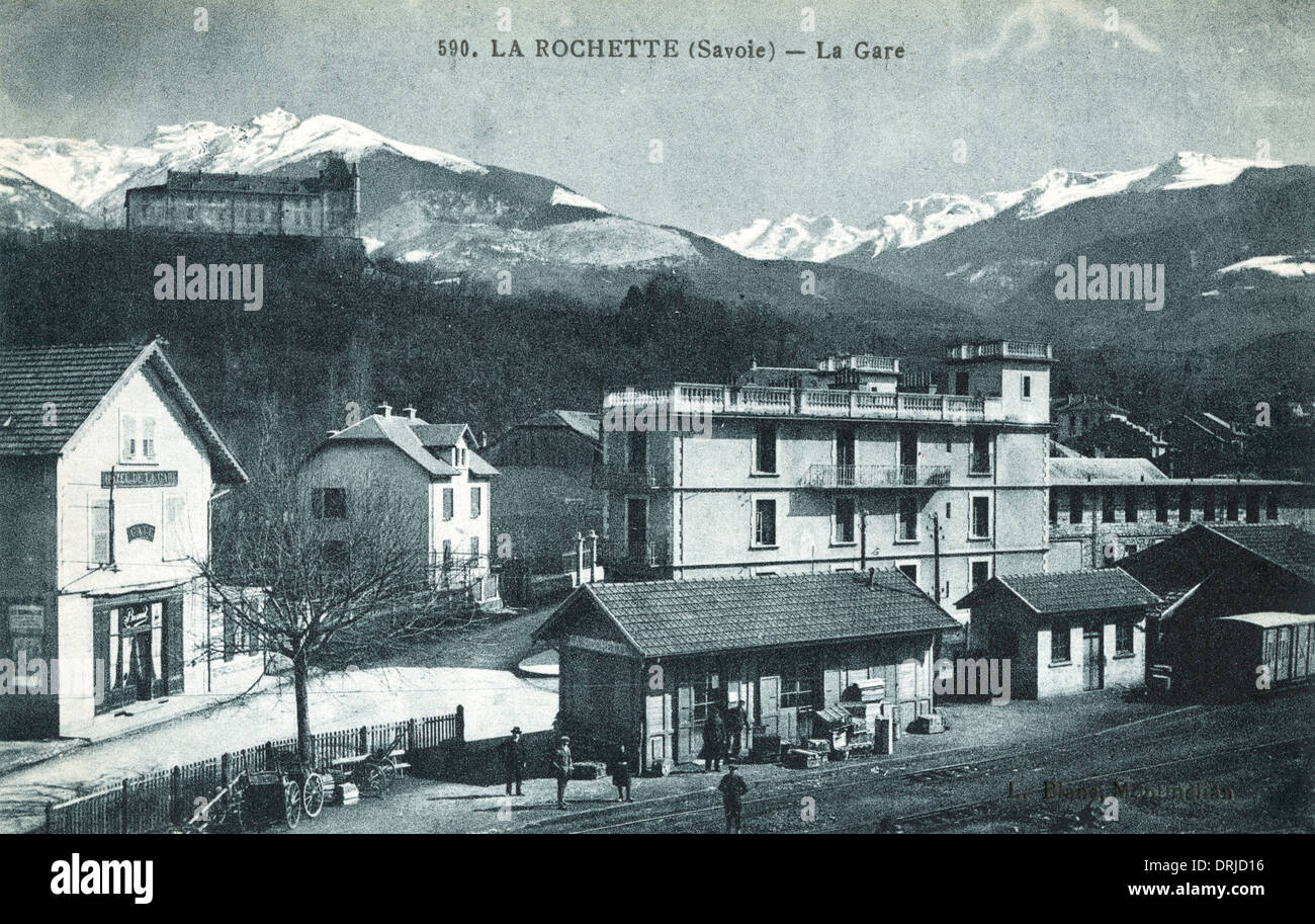 La Rochette (Savoie) - The Station Stock Photo - Alamy