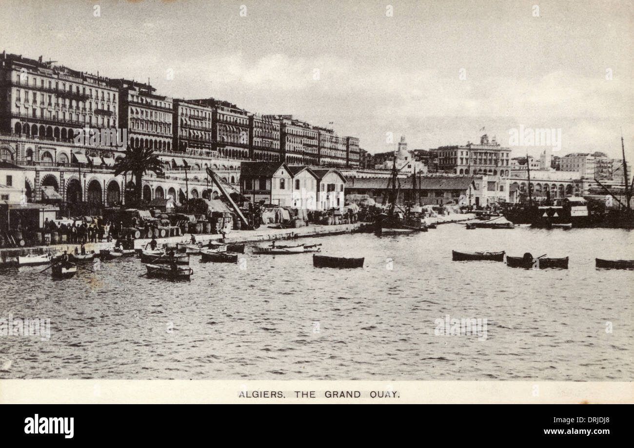 Algeria - The Grand Quay, Algiers Stock Photo