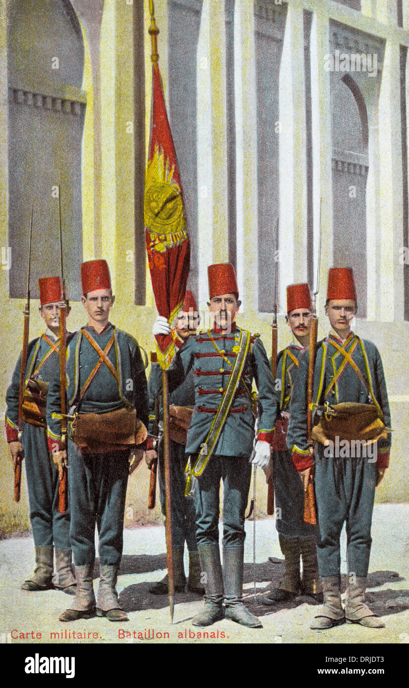 Albanian Battalion Ottoman Imperial Army, Istanbul, Turkey Stock