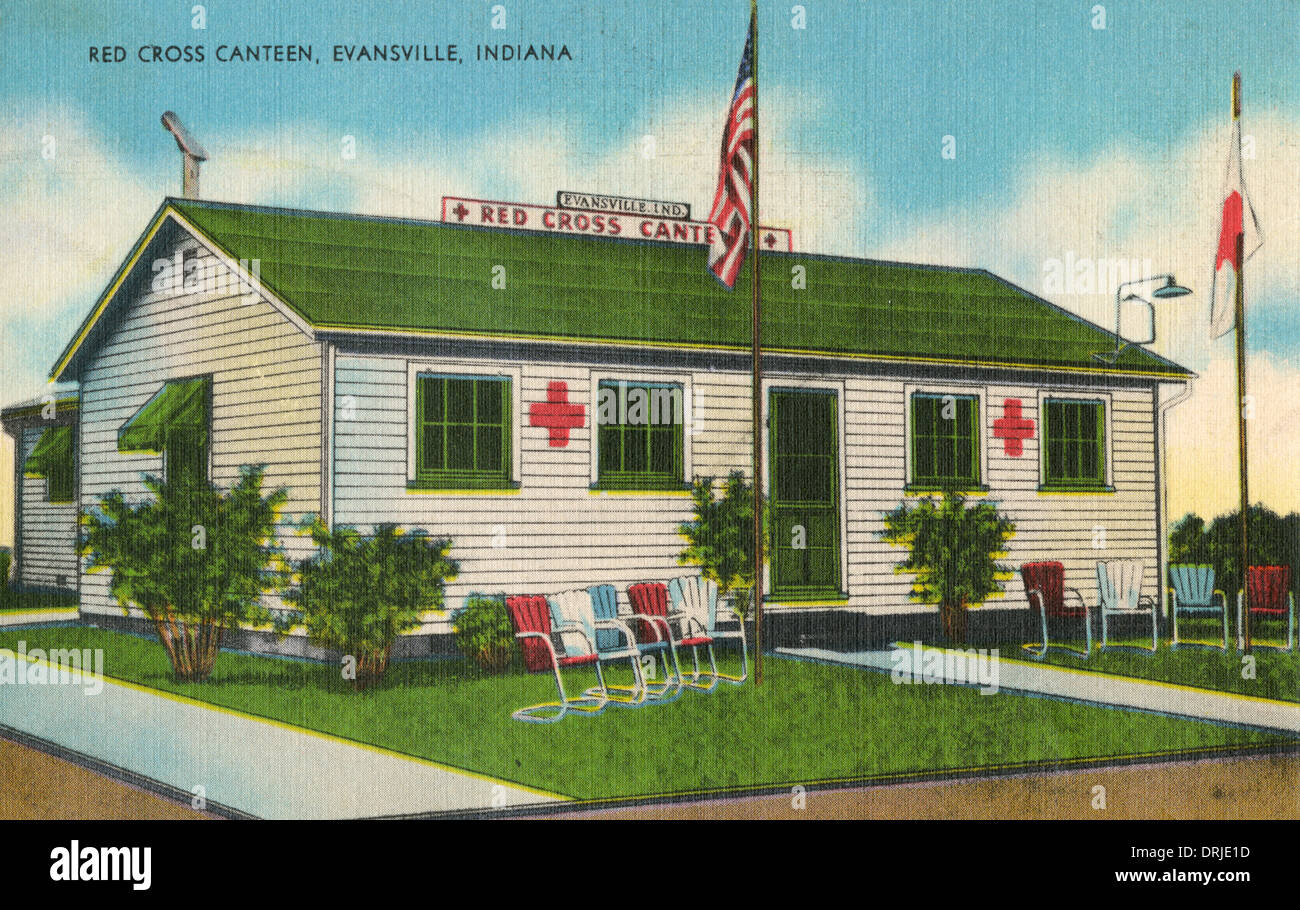 The Red Cross Canteen, Evansville, Indiana, USA Stock Photo Alamy