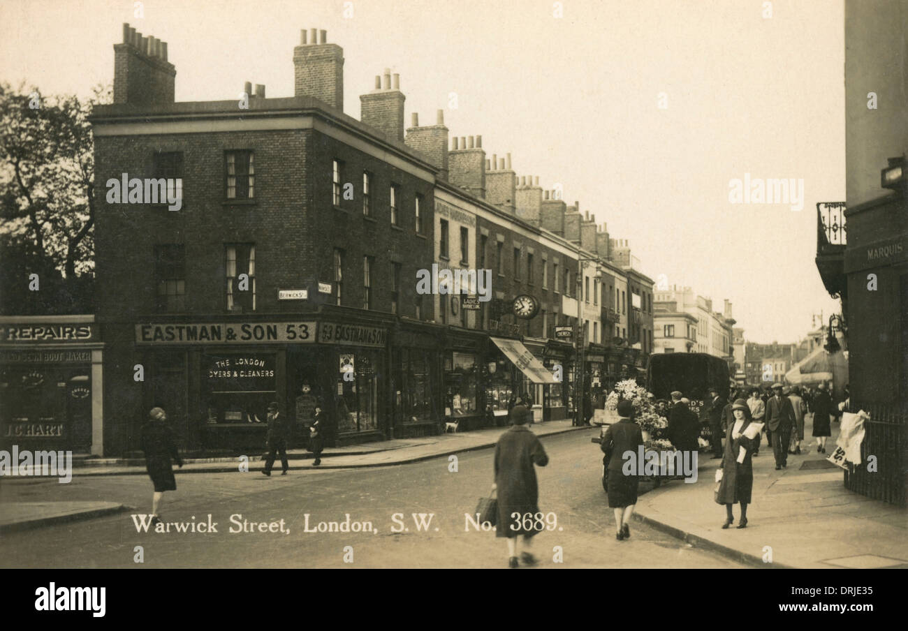 Junction of Warwick Way and Guildhouse Street, London Stock Photo Alamy