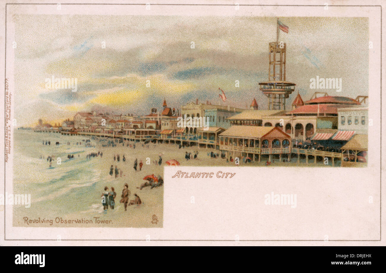 Atlantic City, USA The Revolving Observation Tower Stock Photo Alamy