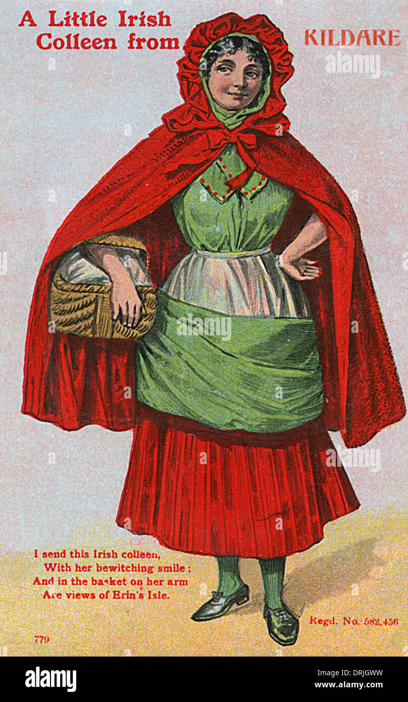 Irish Girl from Kildare A Little Irish Colleen Stock Photo Alamy