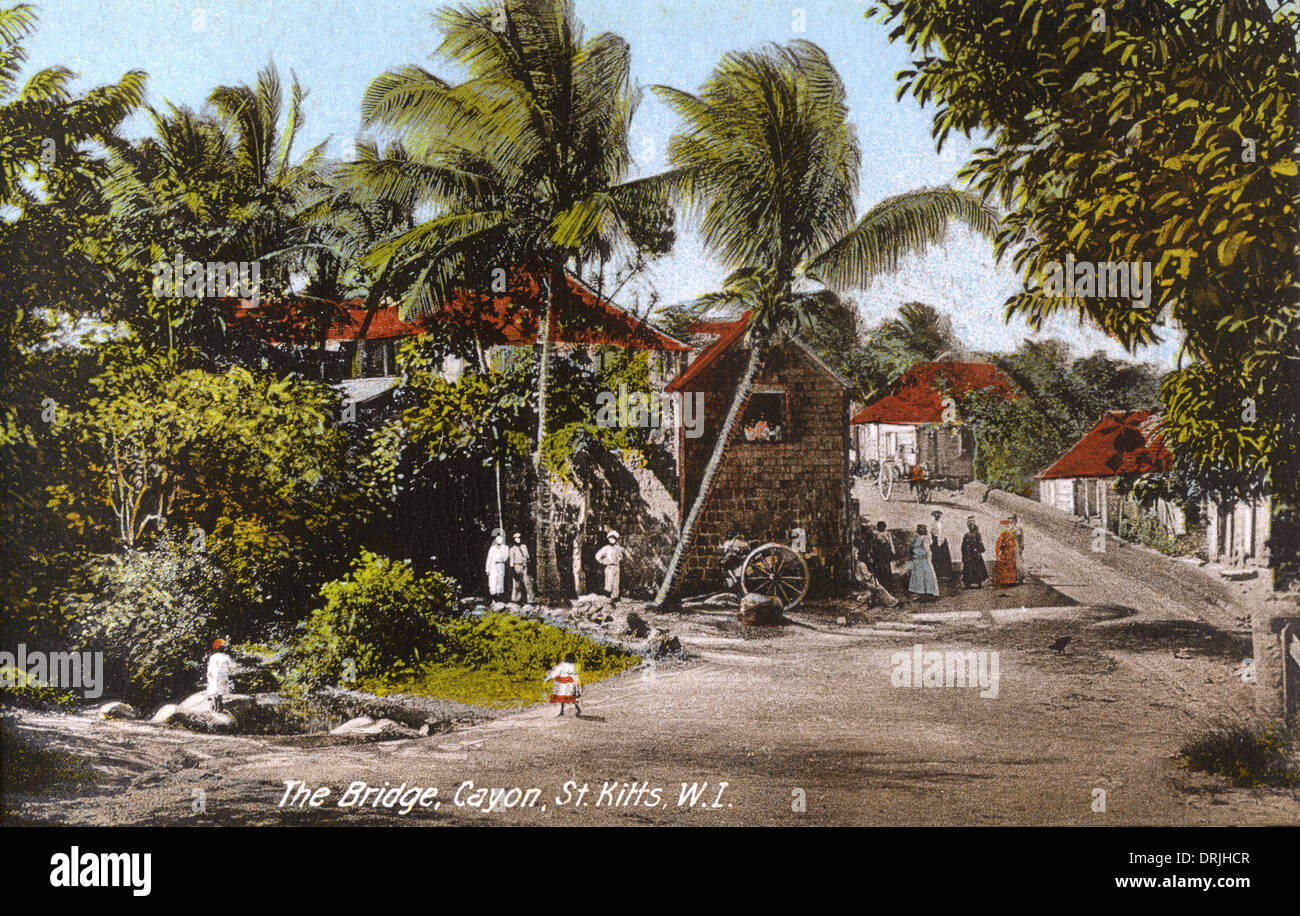 St. Kitts, West Indies - The Bridge, Cayon Stock Photo