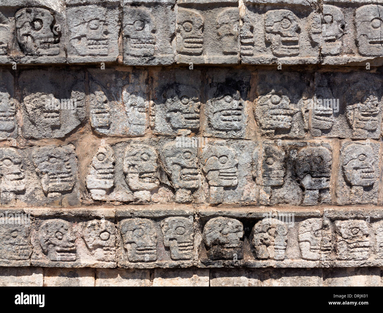 Mayan Skull Rack Stock Photo