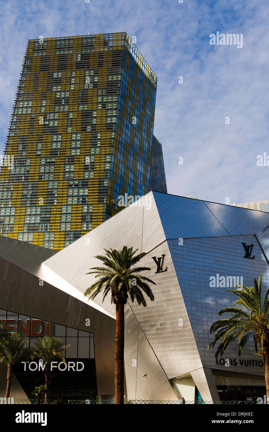 The Crystals Aria complex in Las Vegas. Stock Photo