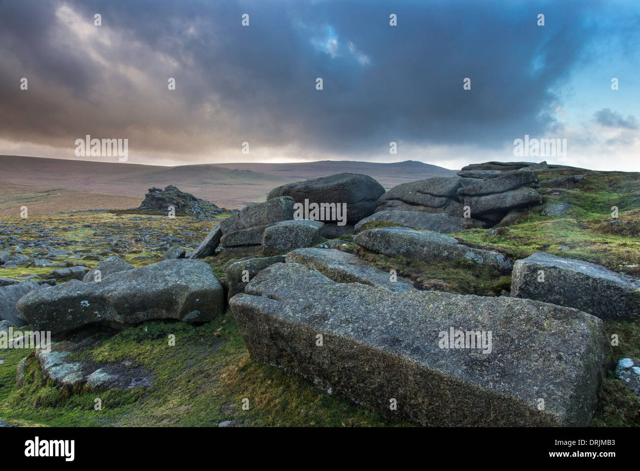The rocky Tors on Belstone Common, Dartmoor, Belstone near Oakhampton