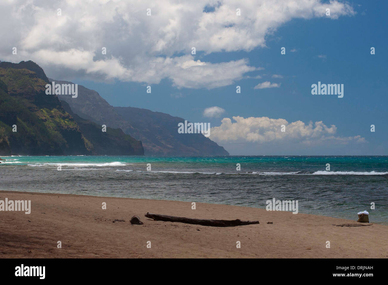 Tunnels Beach in Kauai Stock Photo Alamy