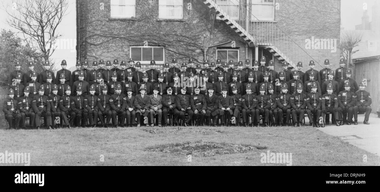 A group photograph of police station staff Stock Photo - Alamy