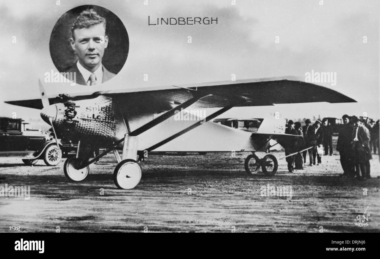 American Flieger Charles Lindbergh 11x14 Silber Halogen Fotodruck 