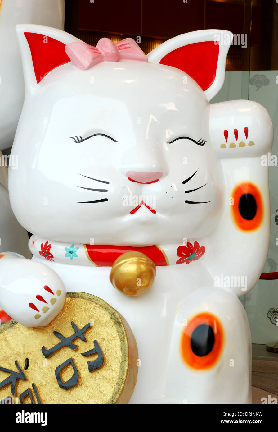 Lucky cat belief of Japanese Stock Photo Alamy